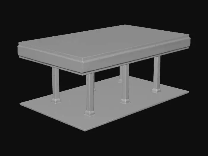 3D model for Gas Station Canopy Abstraction