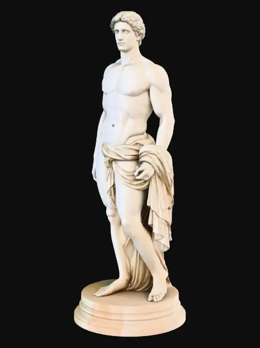 3D model for Statue in Tranquil Garden