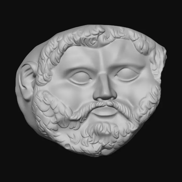 3D model for Golden Mask Sculpture