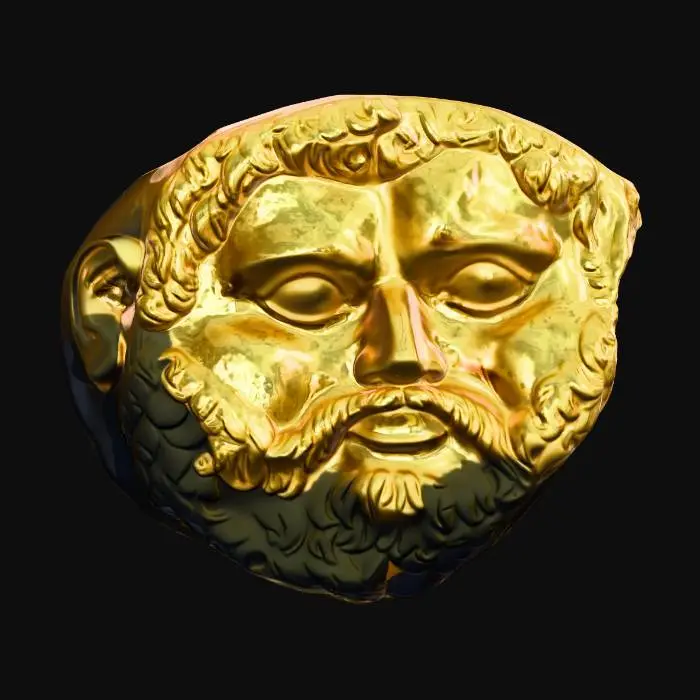 3D model for Golden Mask Sculpture