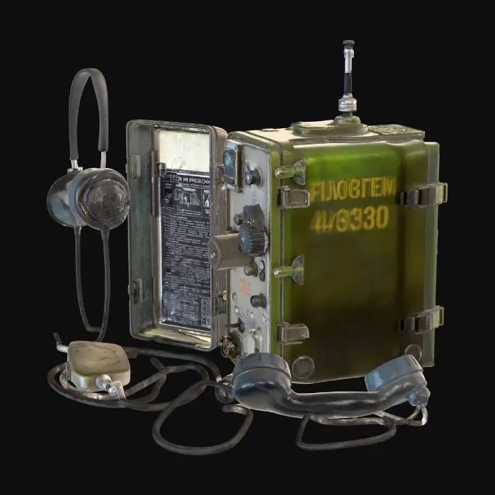 3D model for Vintage Soviet Field Radio