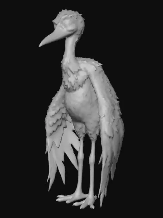 3D model for Confused Feathered Friend