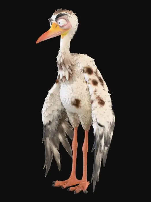 3D model for Confused Feathered Friend