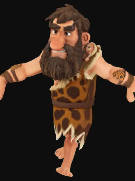 3D model for Caveman T-Pose