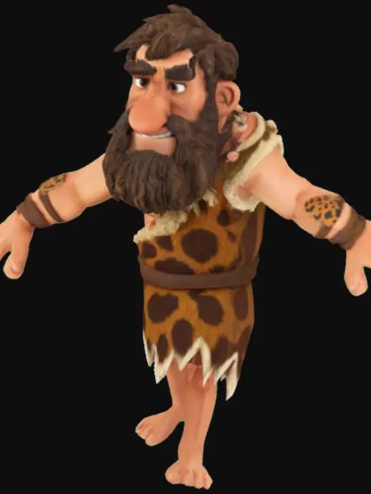 3D model for Caveman T-Pose