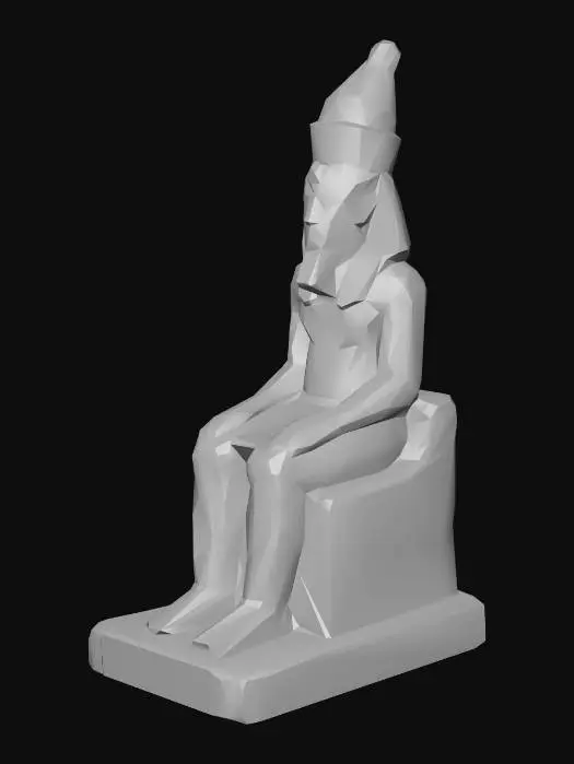 3D model for Sitting Pharaoh Statue