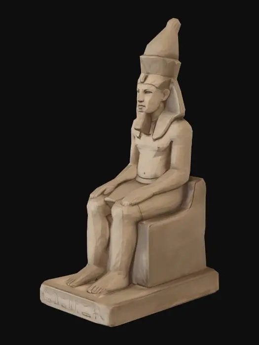 3D model for Sitting Pharaoh Statue