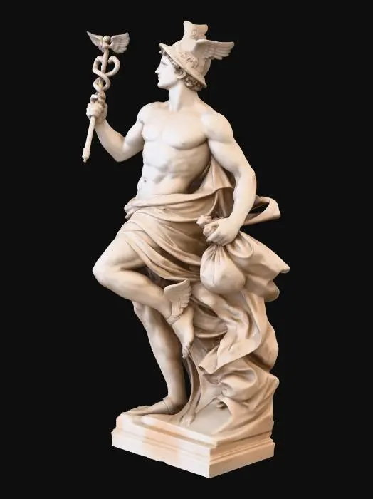 3D model for Roman gods Mercure