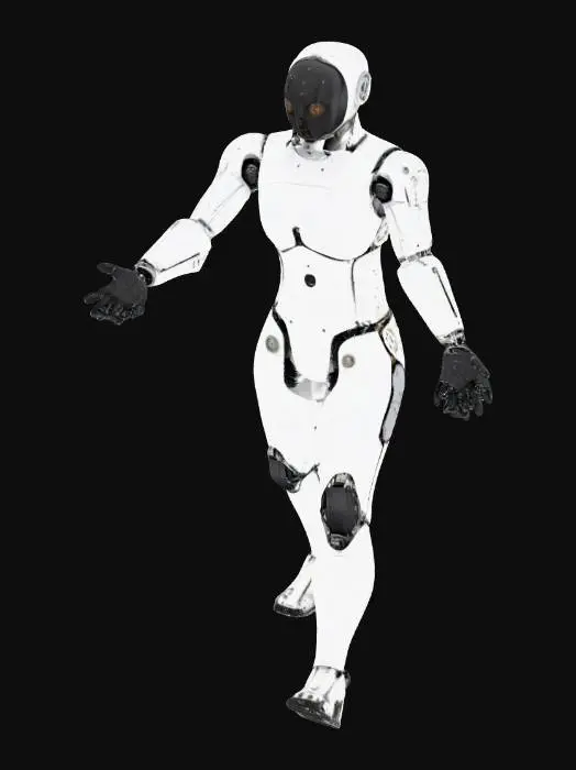 3D model for A robot player rig from the dystopian era.