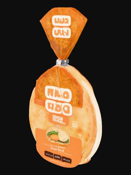 3D model for Pacote de pão de forma utilizando a imagem anexada.