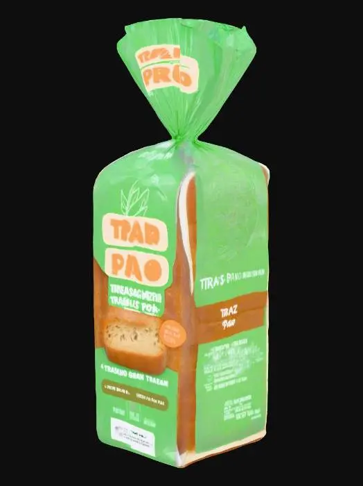 3D model for Pacote de pão de forma utilizando a imagem anexada.