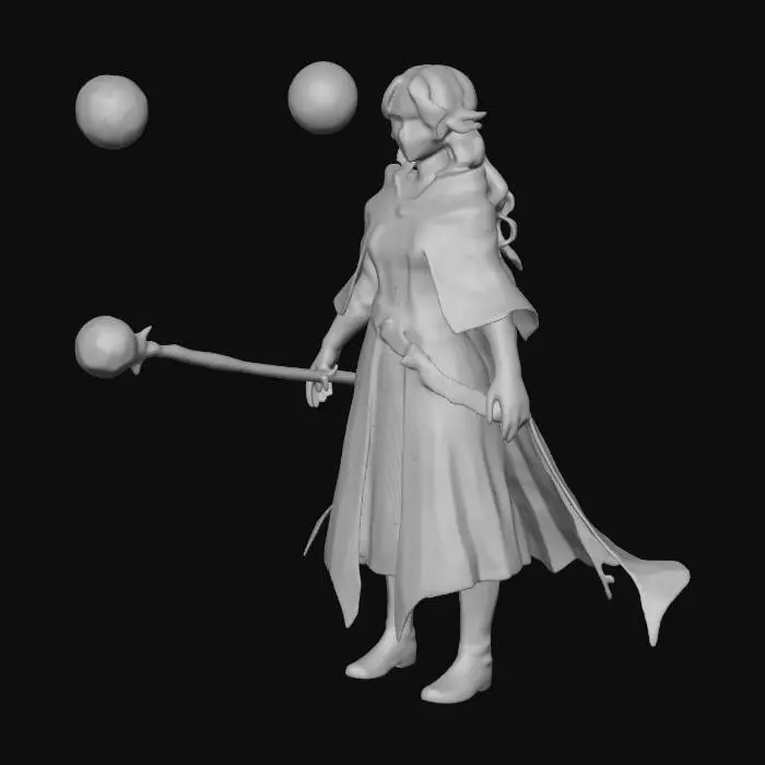 3D model for Forest Mage in the Enchanted Grove