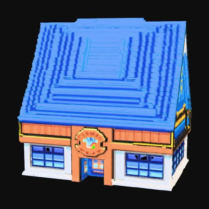 3D model for Video Game Store