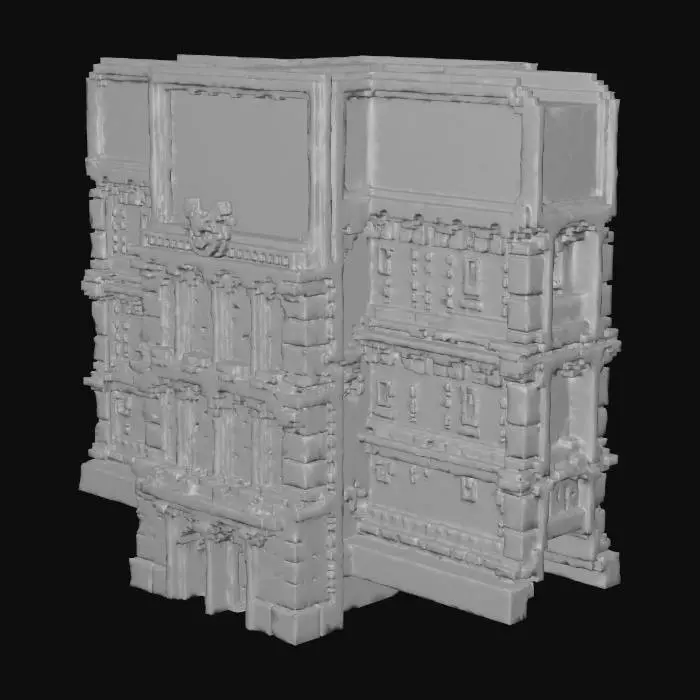 3D model for Castle Facade building