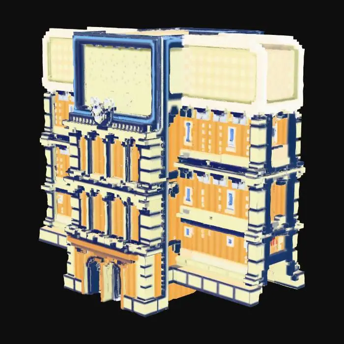 3D model for Castle Facade building