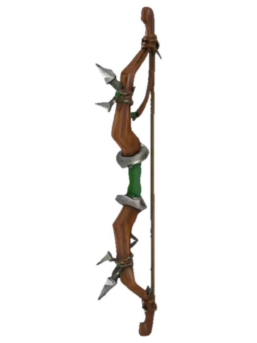 Spiked Archer's Bow - Arrow 3D model, vytvořený pomocí AI