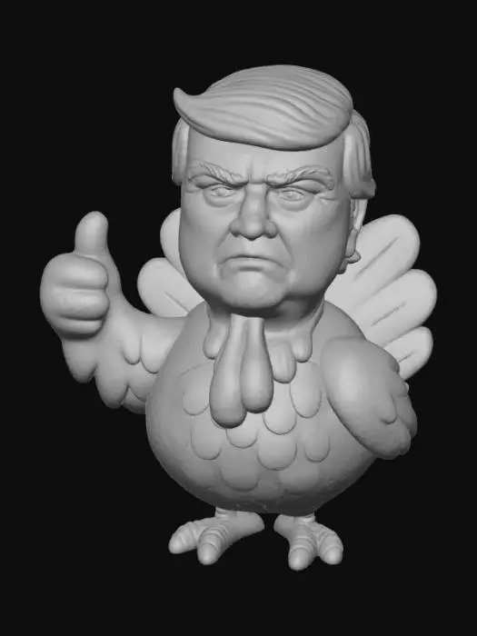 3D model for Turkey Trump, #Thanksgiving#