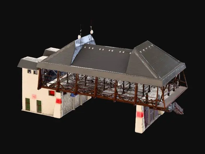 3D model for Mountain Pass Building
