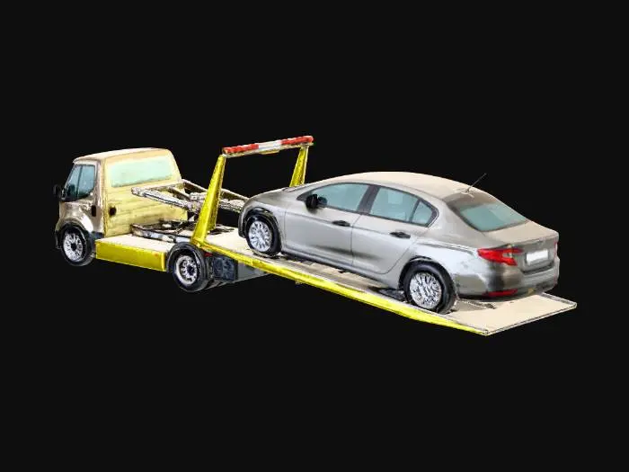 3D model for Car Towing Scene
