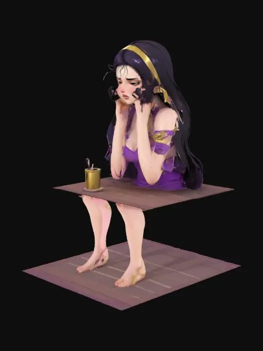 3D model for Hot Day Blues