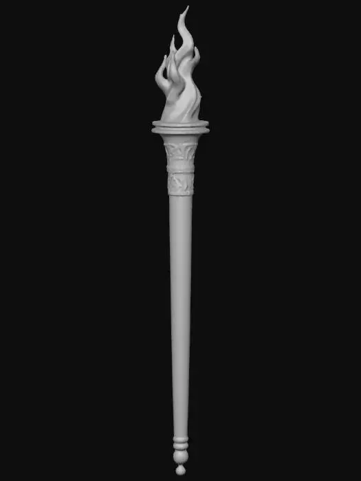 3D model for Medieval Torch