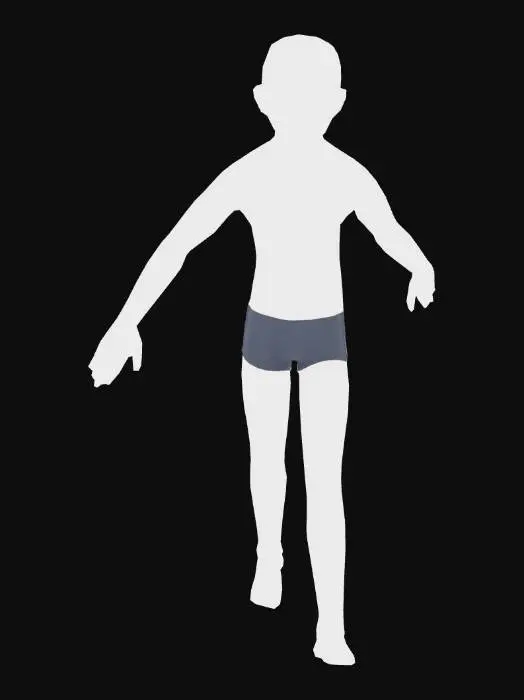 3D model for T-Pose Mannequin