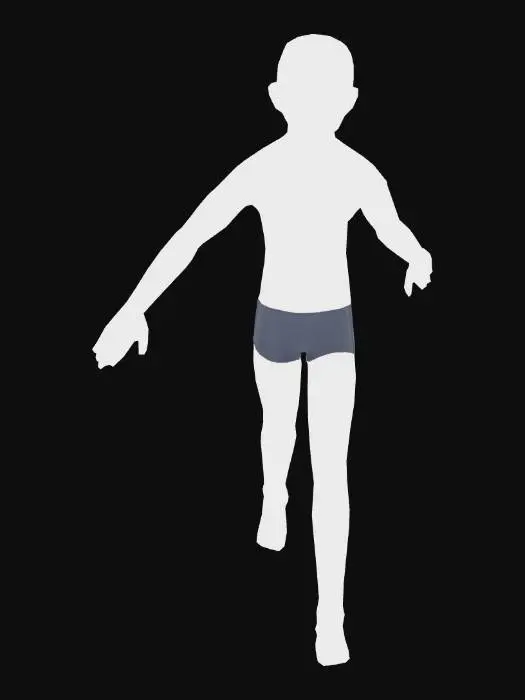 3D model for T-Pose Mannequin