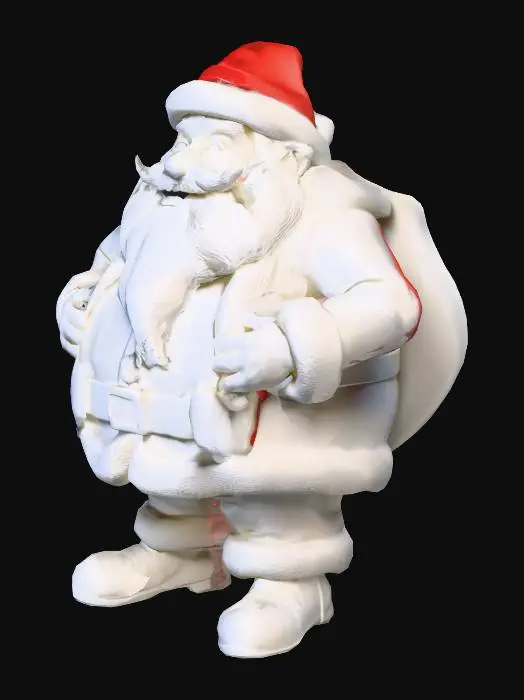 3D model for babbo natale con cappello a cilindro,stampa 3d