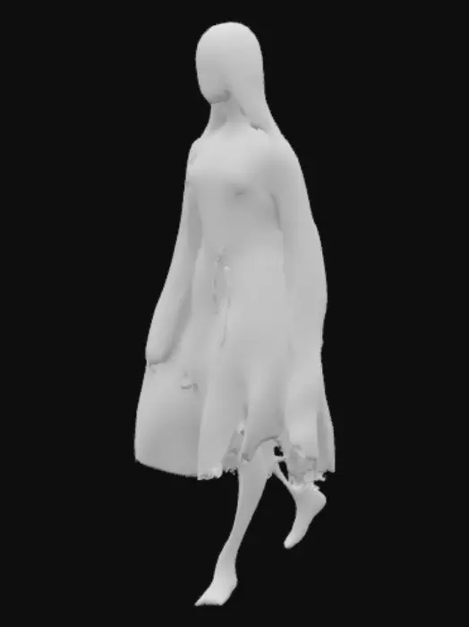 3D model for Thai ghost lady