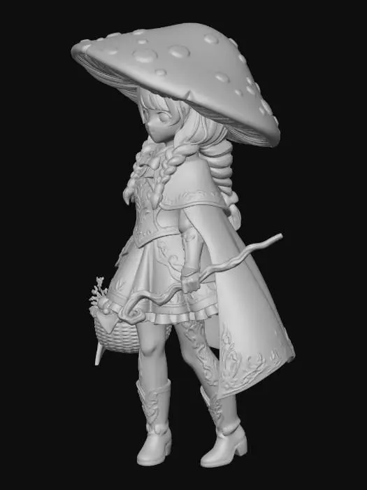 3D model for Scarlet Mushroom Maiden