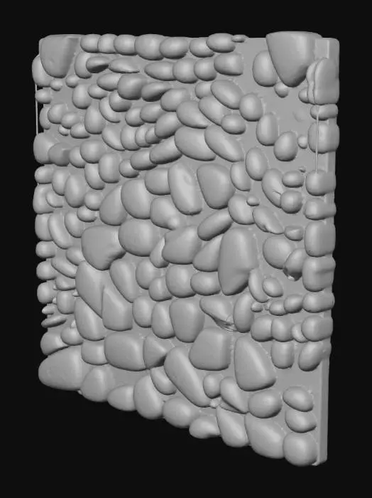 3D model for Pebble Mosaic