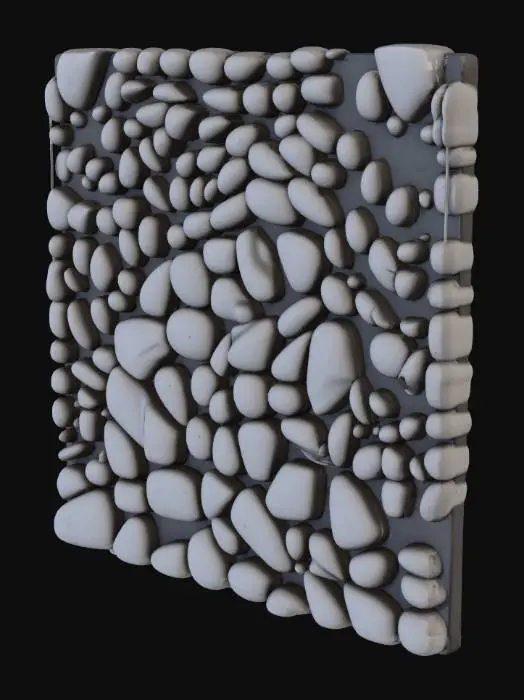 3D model for Pebble Mosaic