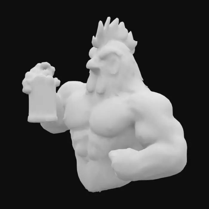 3D model for Muscle Rooster Cheers