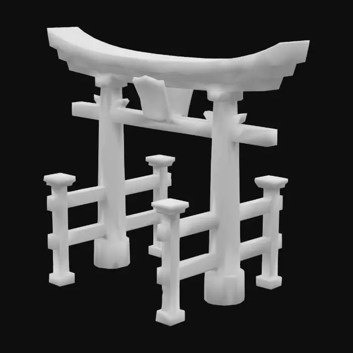 3D model for Torii at Sunset
