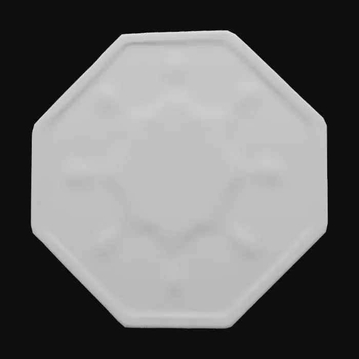 3D model for A Hexagonal coin with geometric patterns made of gold silver and sapphires
 #emblem#