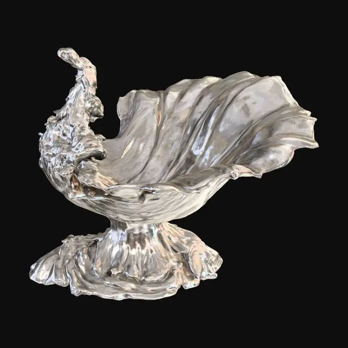 3D model for Ornate Silver Gravy Boat