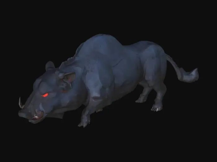 3D model for Ferocious Boar in the Grassland