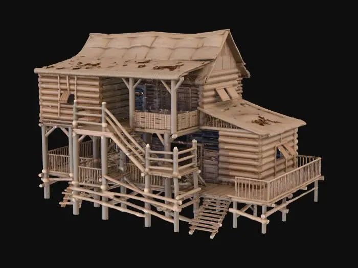 3D model for Rustic Cabin Retreat