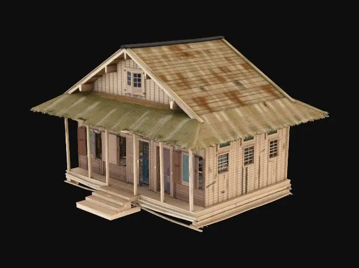3D model for Please make an old Filipino school during 1890's