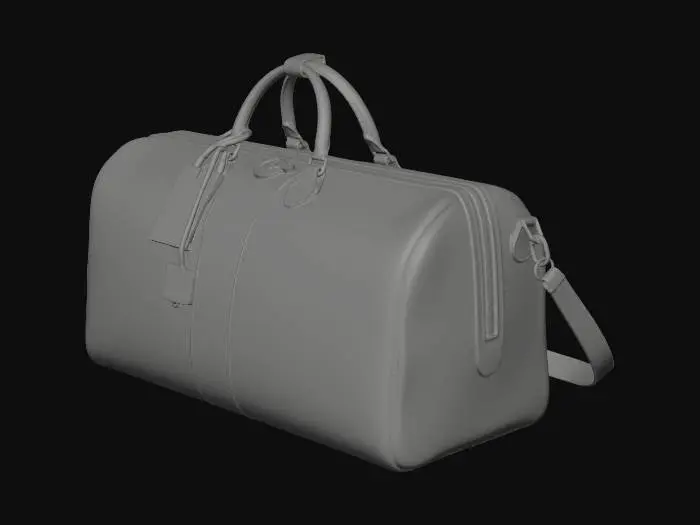 3D model for Gucci Monogram Duffle Bag with Web Stripe