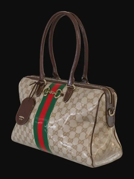 3D model for Gucci GG Supreme Tote with Web Stripe