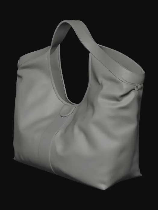 3D model for Gucci GG Monogram Tote with Web Stripe