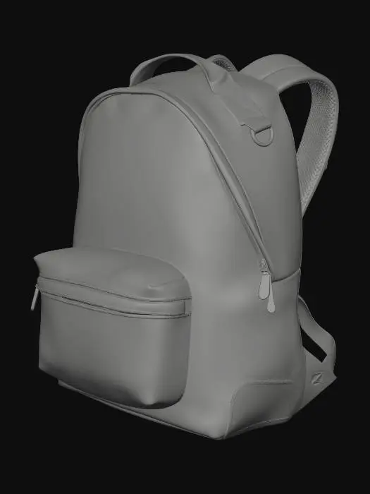 3D model for Sleek Black Backpack