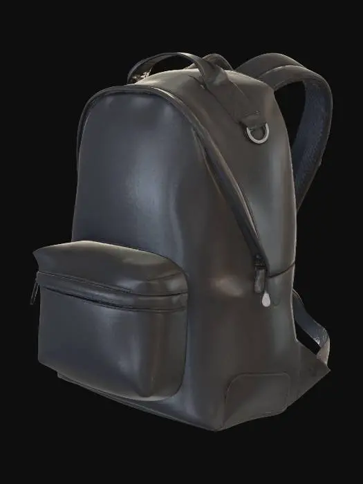 3D model for Sleek Black Backpack