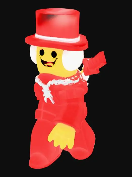 3D model for Red Brick Character