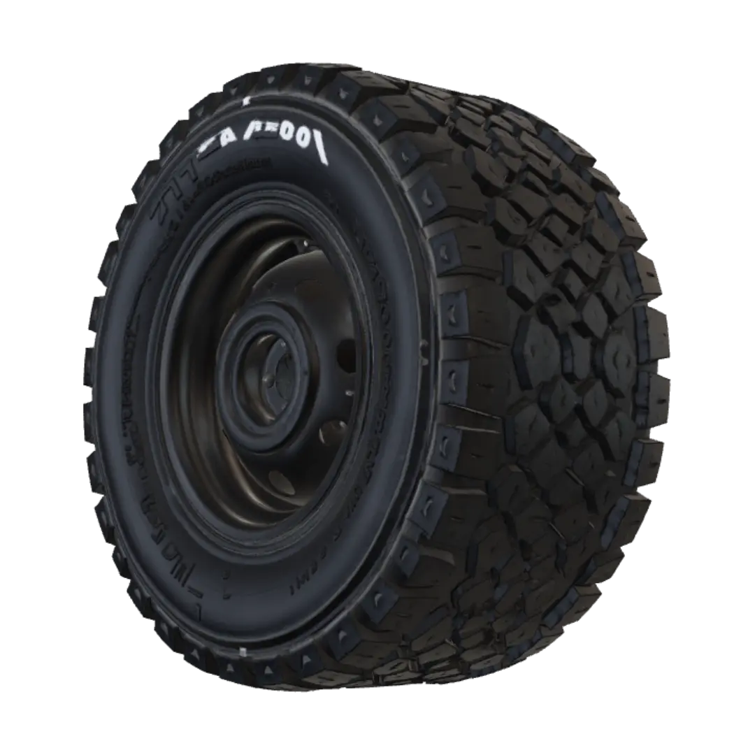 it needs to be a perfectly round and symmetrical tyre for all terrain conditions - Lorry 3D model, vytvořený pomocí AI