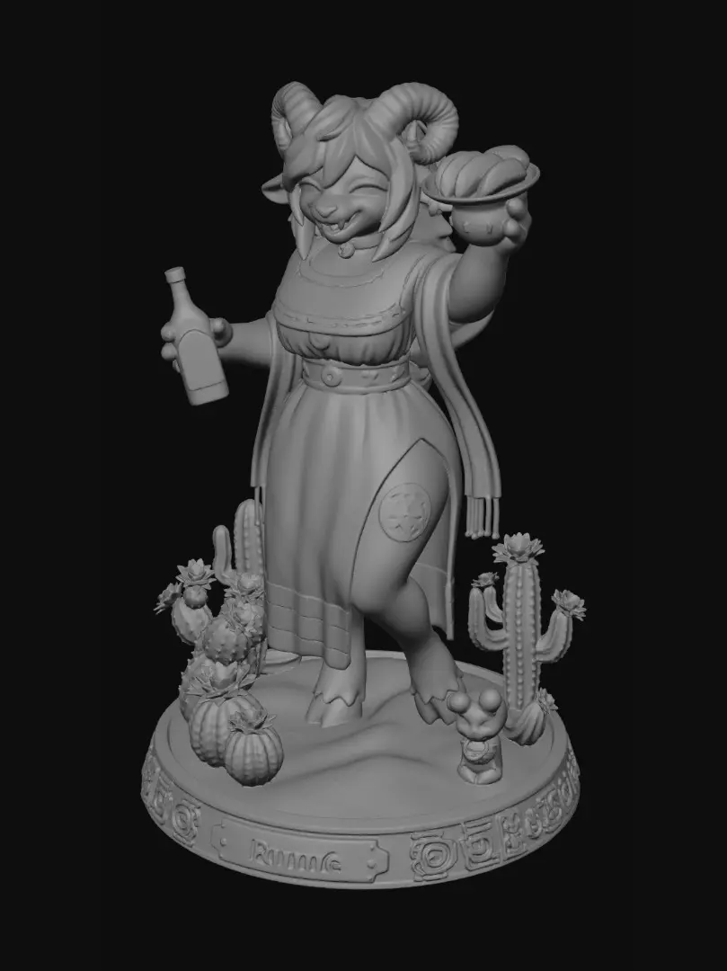3D model for Rumie the Fiesta Ram
