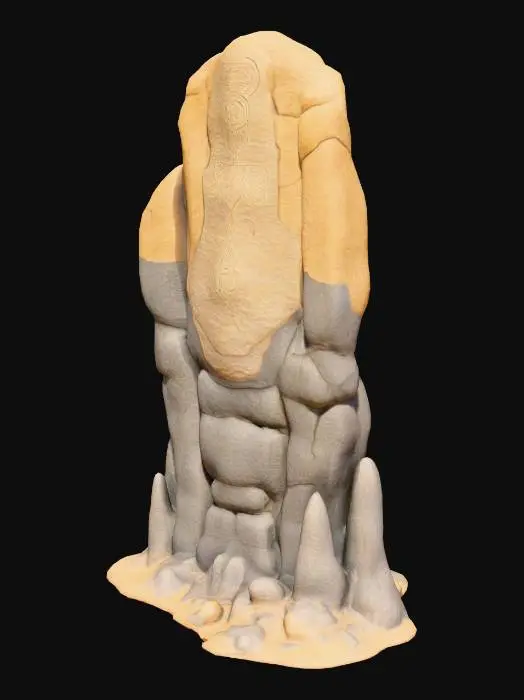 3D model for Ancient Desert Monolith