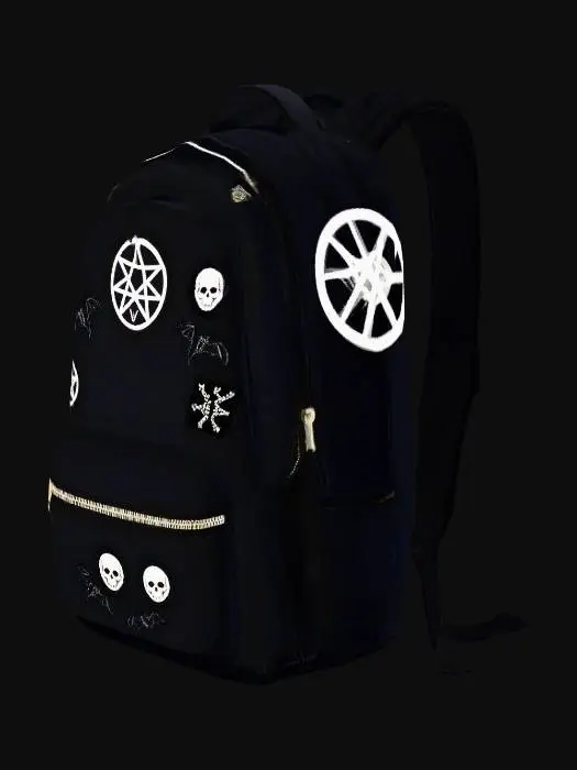 3D model for Black street style backpack