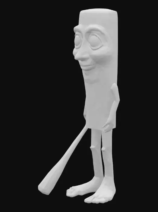 3D model for Wooden Batter